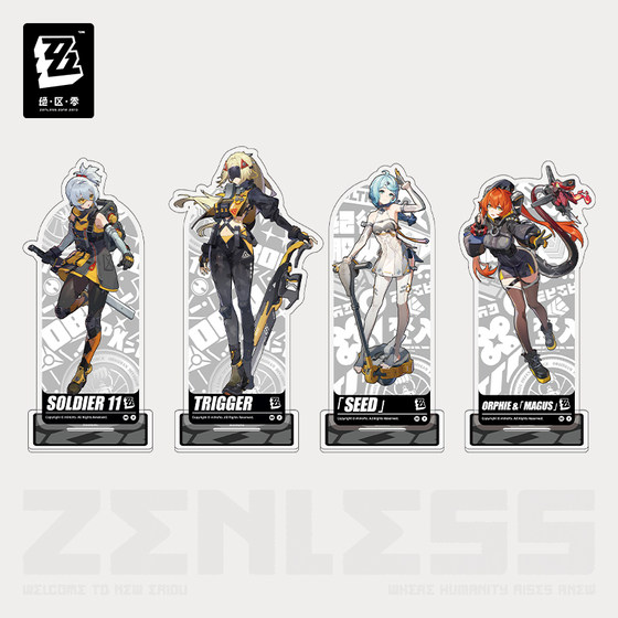 
[Zero Official] Straight-painted series Acrylic Stand Cards Oporus Team
