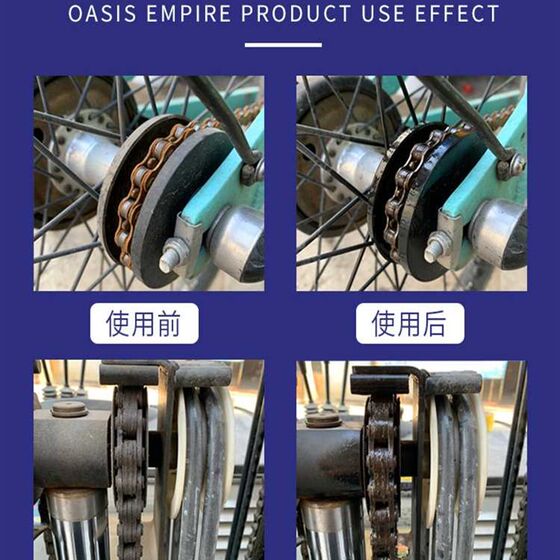 
Extremely fast rust remover, electric bicycle chain oil, gear rust remover, household metal screw loosening agent, anti-rust moisturizer