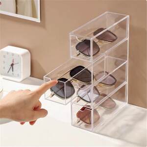 
Cross-border glasses sunglasses acrylic storage box multi-layer desktop drawer display cabinet dustproof storage rack