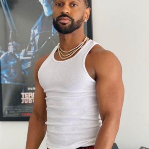 American vest in summer heavy thick thread tightly training sports fitness muscles shoulder tide men's sweat absorption