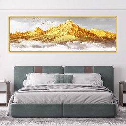 Couple's Master Bedroom Bedside Painting With金山 (金山) Landscape, Self-Adhesive Painting for Decorating the Living Room Sofa Background Wall, Wall-Mounted Scenery Painting