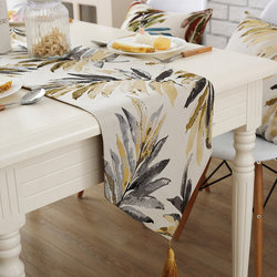 American table flag, light luxury, Nordic TV cabinet, high-end luxury, modern simple coffee table, dining table decoration cloth, long tablecloth