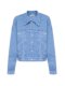 Hidden Sensiyarn knitted hand-painted imitation denim jacket JZHF081
