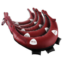 Croissant-Shaped Fitness Training Equipment Bulgarian Bag Personal Training Weight-Bearing Tool Leather Version