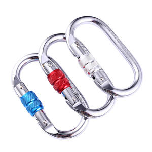 
Yoga connection ring O-type rock climbing main lock O-type lock carabiner runway ring round escape rope safety hook 2500kg