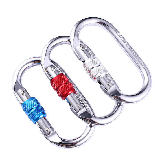 
Yoga connection ring O-type rock climbing main lock O-type lock carabiner runway ring round escape rope safety hook 2500kg