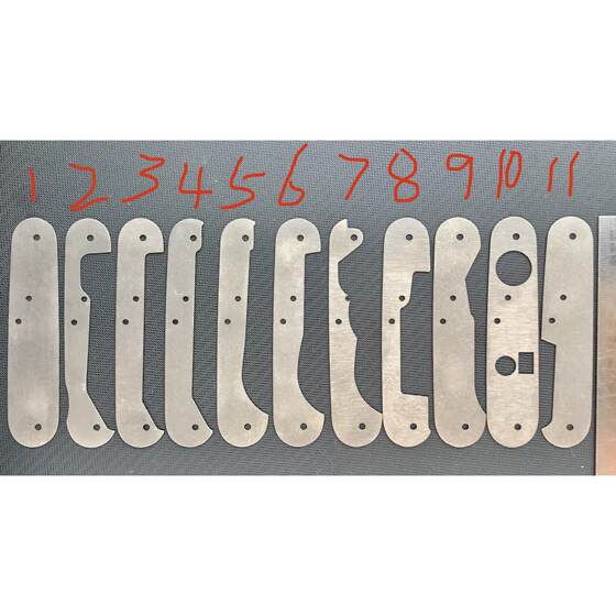 
Tc4 titanium alloy 91mm series Swiss army knife modification tc4 titanium alloy partition lining ply