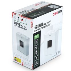 9927 paper shredder high power confidential 4-level strip electric with overheating protection black and white large capacity 10L