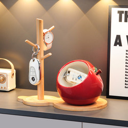 Apple-Shaped Key Storage Entryway Decoration Ornament for Entryway, Shoe Cabinet, Living Room Furniture, Housewarming Gift