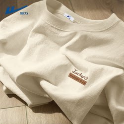 Pull Back T-Shirt for Men, Short-Sleeved, Pure Cotton, Regular Shoulder, Men's Clothing, 2025 New Style, Boys and Teenagers, Half-Sleeve, Men's Style, Summer D