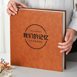 Photo Album, Large-Capacity DIY Photo Album, Baby's Growth Self-Adhesive Family Version, Handmade Photo Album, Gift