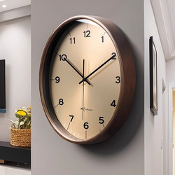 German Solid Wood Wall Clock, Simple and Elegant for Living Room, High-End 2025 Clock, Wall-Mounted Clock, Stylish and Advanced New Model