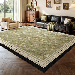 French Mid-Century Style Living Room Carpet, Sofa Mat, Waterproof, Warm, Retro Style, Light Luxury Style, Washable, Wipeable, Atmospheric