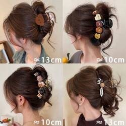 Cute and Adorable Bear Claw Clip for Women, 2025 New Style, High-End Shark Clip Hairpin, Back of the Head Updo Hair Accessory Clip