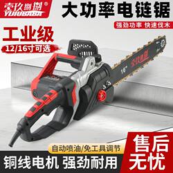 Electric Chainsaw for Home Use, Small Handheld Electric Chain Saw, High-Power Woodworking Saw, Logging Saw, 220V Plug-In Firewood Saw