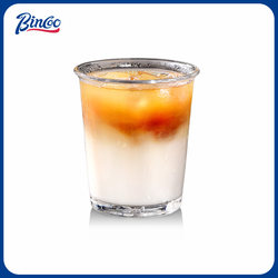 Bincoo High-Quality Transparent Glass Cup American-Style Hand-Brewed Coffee Cup ins Household Cold Drink Juice Cup