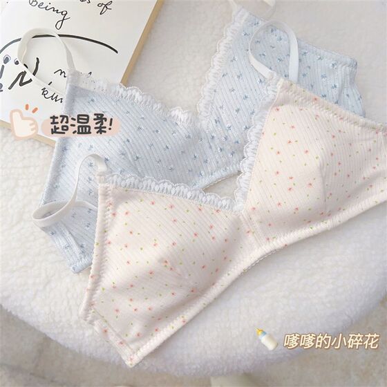 
Daily miscellaneous flowers, small breasts, thin section, n French triangle cup, no steel ring underwear, girl bra, traceless high school student