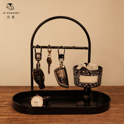 Medieval-Style Entryway Key Storage Ornament, Vintage Shelf, High-End Decorative Ornament, French-Style Desktop Decoration