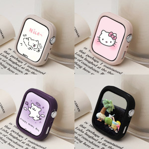 
Suitable for Huawei watch fit4 protective case silicone frame case Watch Fit4 protective case new dopamine soft shell half-pack anti-fall dial fashion protective case FIT4 men and women accessories