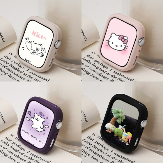 
Suitable for Huawei watch fit4 protective case silicone frame case Watch Fit4 protective case new dopamine soft shell half-pack anti-fall dial fashion protective case FIT4 men and women accessories