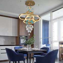 Flowers, crystal branches, decorative chandelier, light luxury restaurant, creative personality, art, living room, duplex villa, stairs, light fixtures