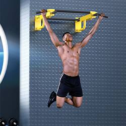 Douniuz Wall-Mounted Pull-Up Bar for Home Indoor Use, Drill-In Wall-Mounted Bar Rack for Pull-Ups