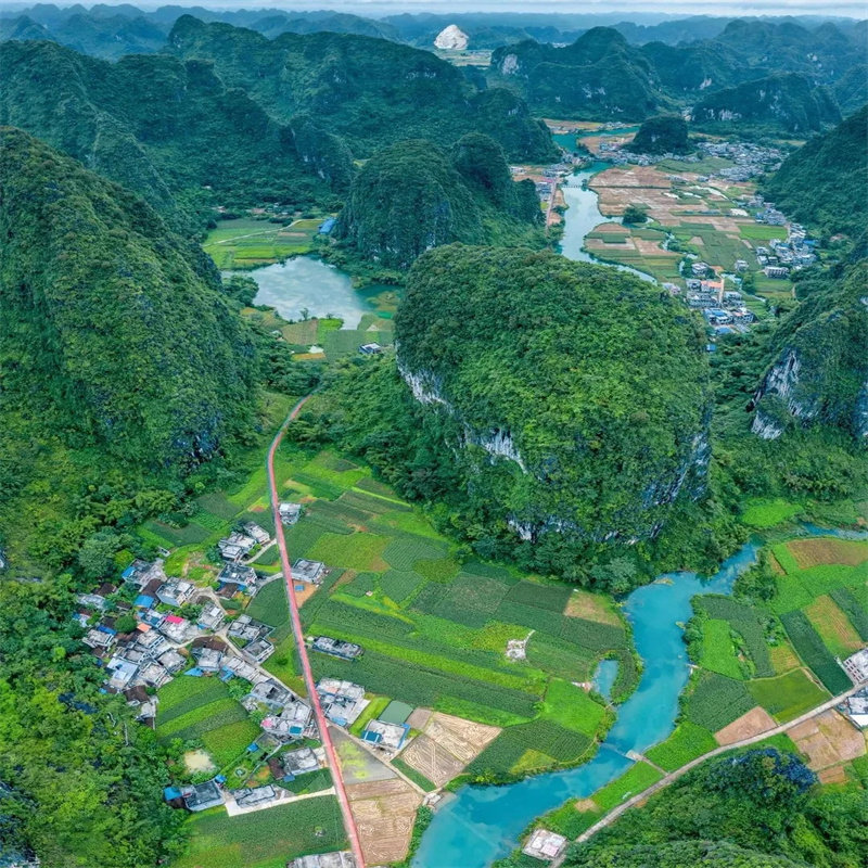 广西百色通灵大峡谷+德天瀑布一日游 1-4人团 上门接送 随走随停