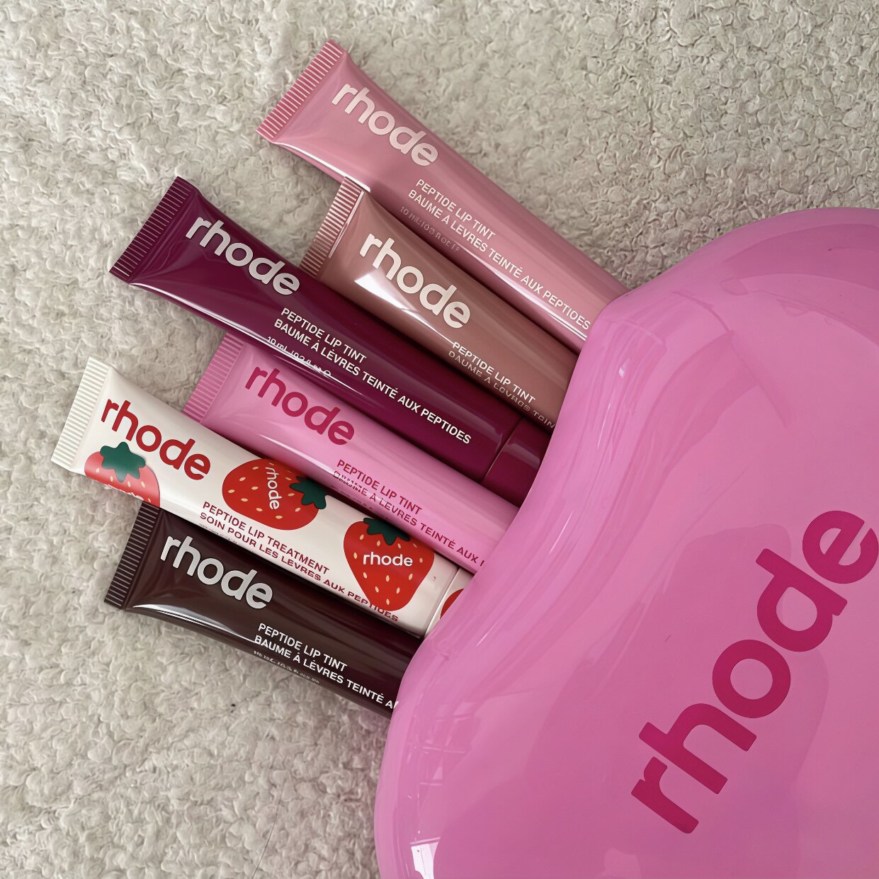American Rhodes Hailey Lip Glaze Цветная помада Блеск для губ Лента Помада Тост Бальзам для губ Hailey Увлажняющий