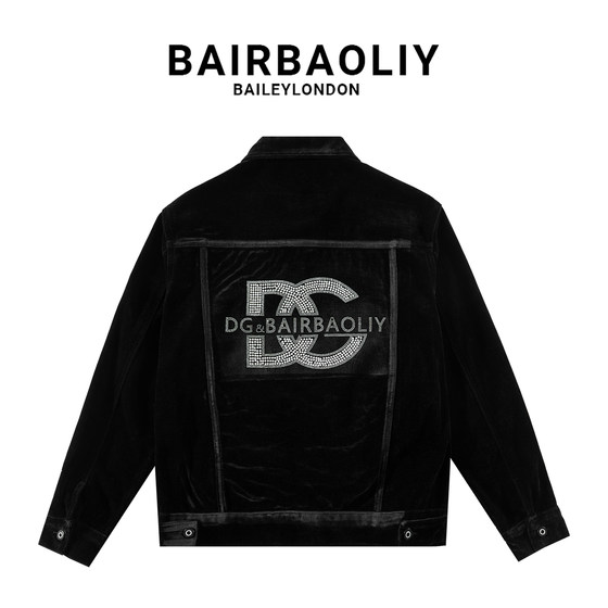 
BAIRBAOLIY high-end brand co-branded chenille advanced custom fabric light luxury jacket slim version men's clothing