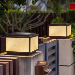 Outdoor Waterproof Solar Column Lamp, Courtyard Lamp, Villa Garden Gate Fence Wall Lamp, Landscape Gate Pillar Lamp