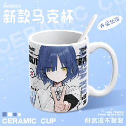 Lonely Rock Yamada Liang Two-Dimensional Ceramic Mug Home Office Drinking Cup Couple Coffee Cup Milk Cup