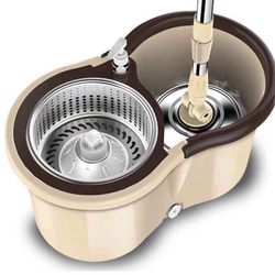 Mop with Bucket, Complete Set, Rotating Mop, 2025 New Model, Household Dual-Drive Spin-Dry, Automatic Dehydration, One-Step Cleaning