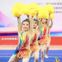 Children's Cheerleading Performance Clothing, Dance Competition Clothing, Sports Meeting, Primary and Secondary School Students' Cheerleading Competition, Aerobics Performance