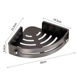 Bathroom Storage Rack, Bathroom Corner Shelf, No-Drill Wall-Mounted Toilet Washbasin Wall Storage Rack