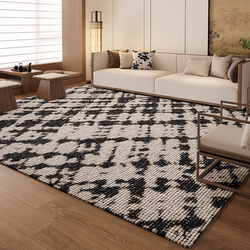 2025 New Retro-Style Living Room Carpet, Loop Pile, Waterproof, Stain-Resistant, Bedroom Sofa Coffee Table Rug, Wipeable, No-Wash, Wear-Resistant
