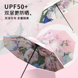 Sunshade, Rain Protection, Comfortable, Portable Umbrella, Convenient Retractable Black-Coated Umbrella, Sun Capsule Umbrella, Mini Thickened Rain Gear