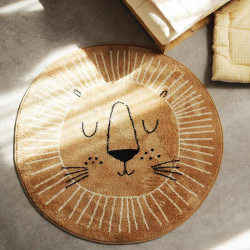 Round carpet reading area cartoon children's room carpet study room children's alphabet round tent bedroom floor mat mat