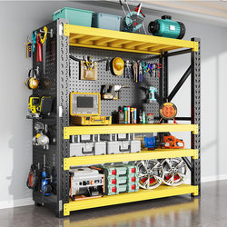 Warehouse Shelves, Storage Racks, Multi-Layer Storage, Heavy-Duty Basement Shelves, Storage Racks, Angle Steel, Household and Commercial Storage Racks