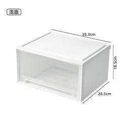 Storage Box Drawer-Type Plastic Storage Box Household Clothes Organizing Box Transparent Thickened Wardrobe Clothing Storage Box