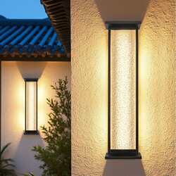 Solar wall lamp villa balcony courtyard exterior wall hanging lamp modern simple doorpost lamp outdoor waterproof wall lamp