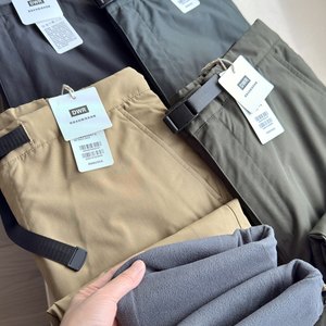
Real-wear outdoor belt, water repellent and velvet to keep warm, men's soft shell pants, casual pants, trousers, men's autumn and winter