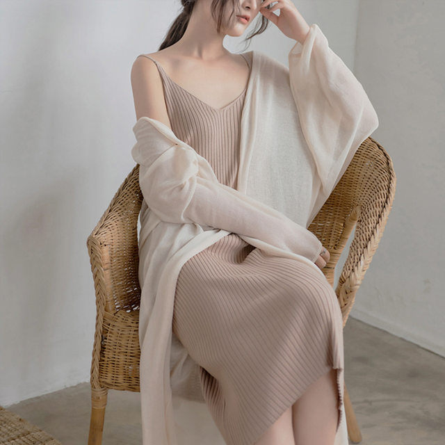 Women's Summer Ice Silk Knitted Small Cardigan Thin Coat