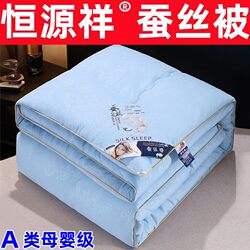 100% Pure Cotton Silk Quilt, Summer Cooling Quilt, 100% Mulberry Silk Spring and Autumn Quilt, Winter Quilt, Warm Single/Double Air-Conditioned Quilt, Cotton Quilt Core