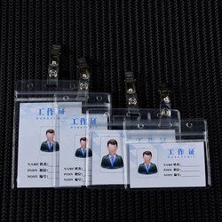 Waterproof Card Holder with Clip for Employee/Student Id Card, Bus Card, Bank Card, Subway Card, Badge, Name Tag, Hang Tag