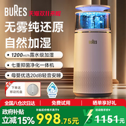 German Baier's Mist-Free Humidifier for Pregnant Women and Infants, Home Use, Quiet, Bedroom, Air-Conditioned Room, Evaporative Humidification