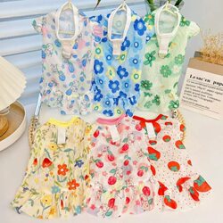Breathable Summer Dress for Dogs, Large Dog Clothes, Cat and Teddy Clothes, Suitable for Small, Medium, and Large Dogs