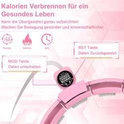 The new smart hula hoop that won't fall off can be detached massage hula hoop lazy fitness fat burning equipment