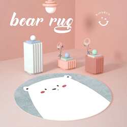 Speedy cartoon cute children's l room round carpet living room carpet bedroom bedside tent floor mat hanging basket computer