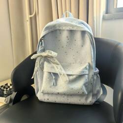 Star Backpack New Model Large Capacity Cute High School Student Lightweight Ins-Style Backpack Simple College Student Backpack