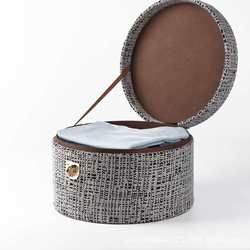 High-end model room sales office cloakroom decoration storage box wardrobe fabric storage box soft decoration ornaments storage
